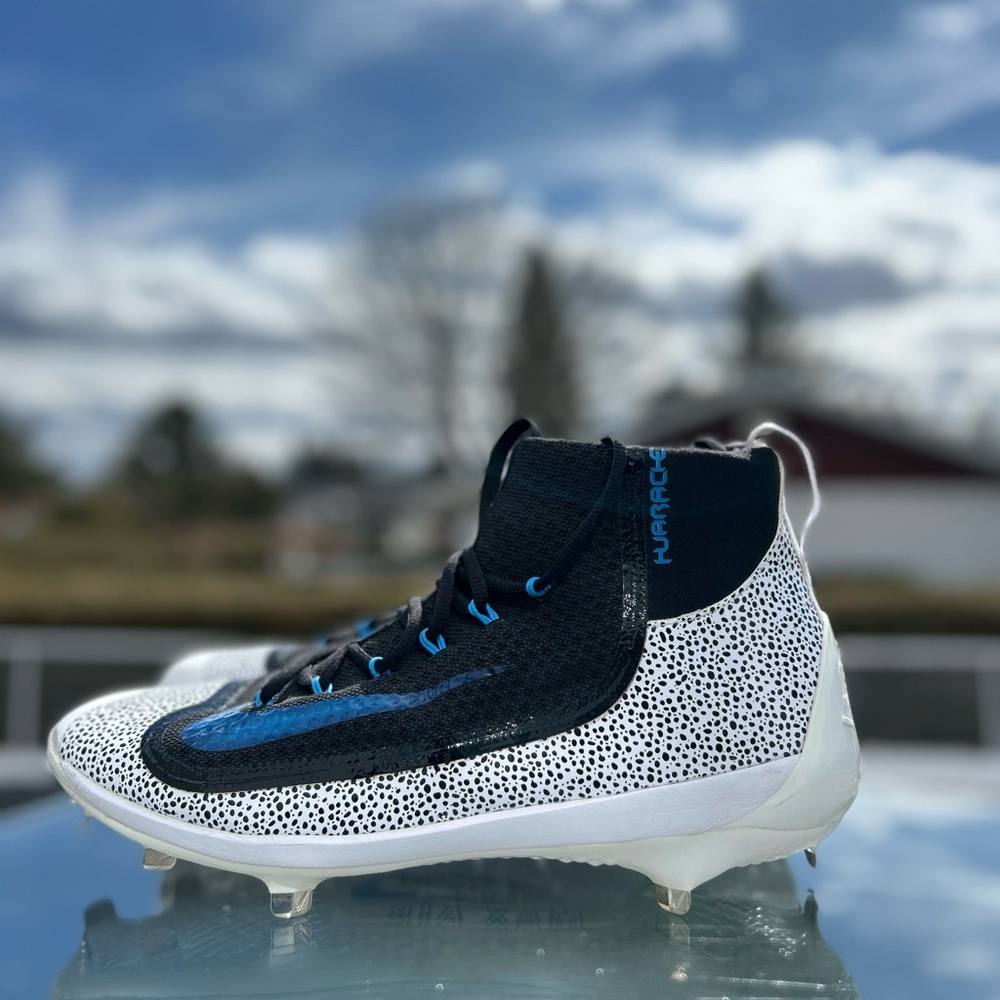 Nike Air Huarache 2k Filth Elite Men's Mid Baseball Blue/ White/ Black